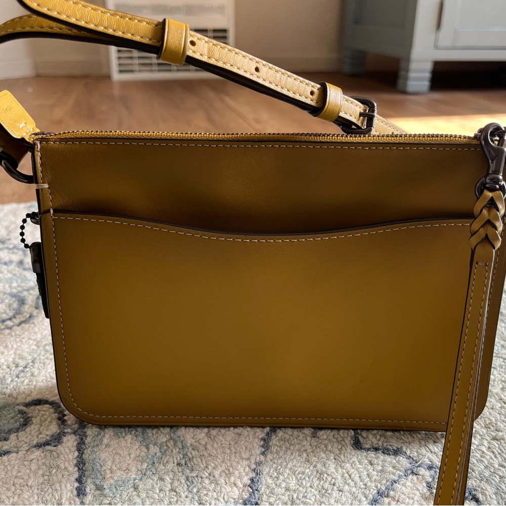 Coach Yellow Leather Crossbody Bag